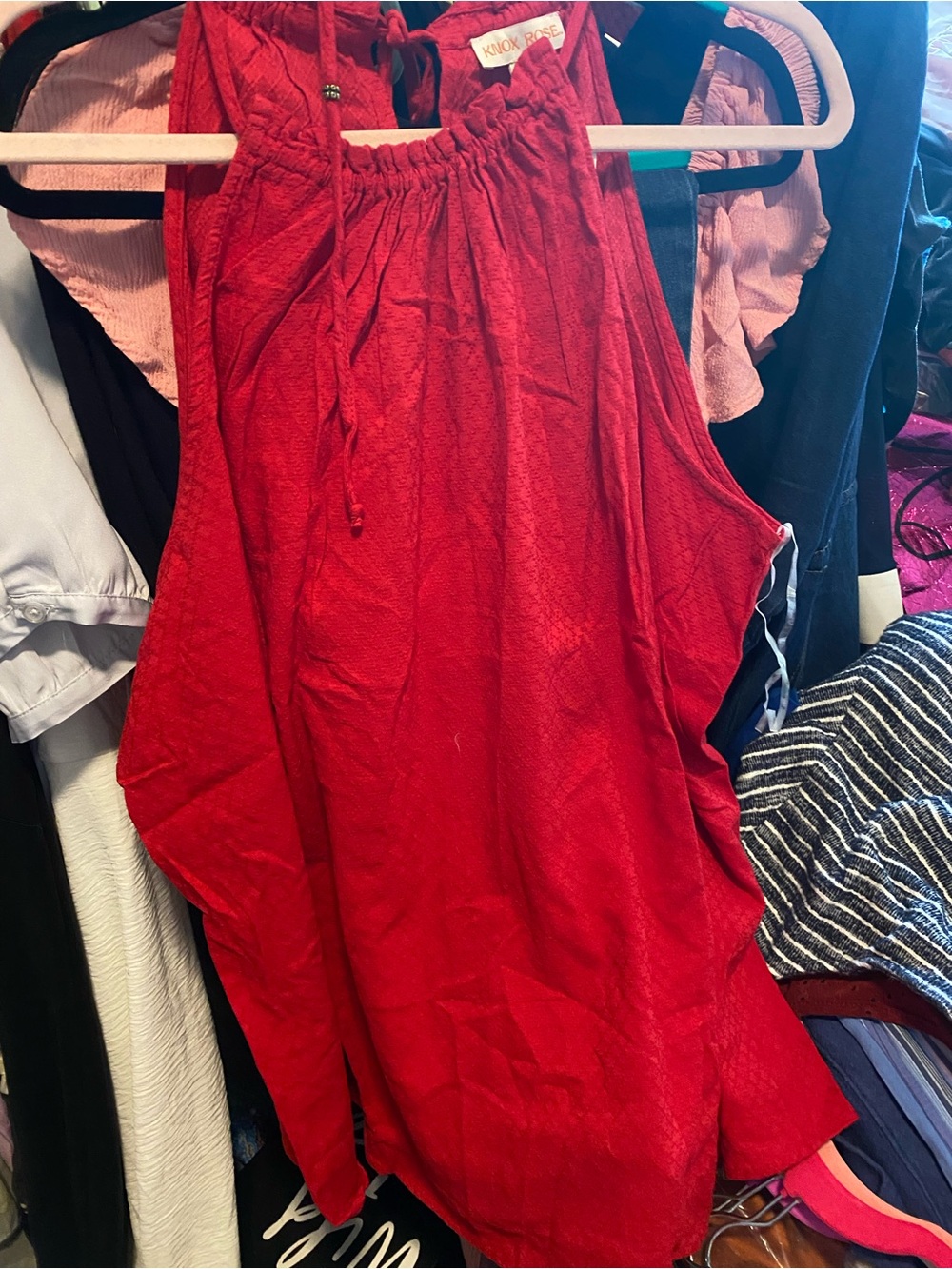 Knox Rose Red High-Low Skirt